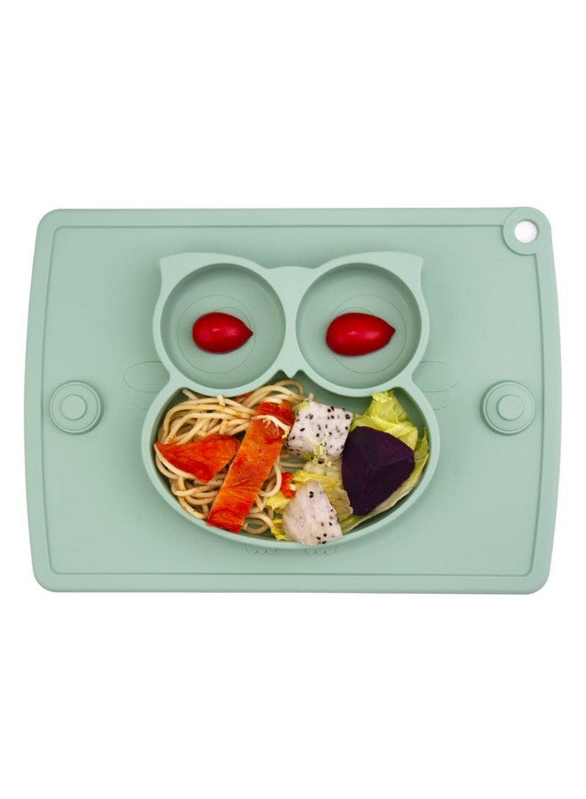 Toddler Plate Portable Baby Plate For Toddlers And Kids Bpafree Strong Suction Plates For Toddlers Dishwasher And Microwave Safe Silicone Placemat 11X8X1 Inch