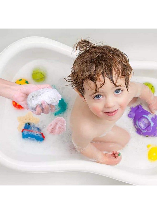 Konjac Baby Sponge For Bathing Natural Kids Bath Sponges For Infants Toddler Bath Time Cute Shapes Natural And Safe Plantbased Konjac Baby Bath Accessories 5Pcs