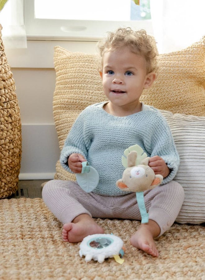 Soothing Essentials Wood Carrier Toy Bar, Montesorri-Inspired, 3 Removable Toys, 0 - 12 Months