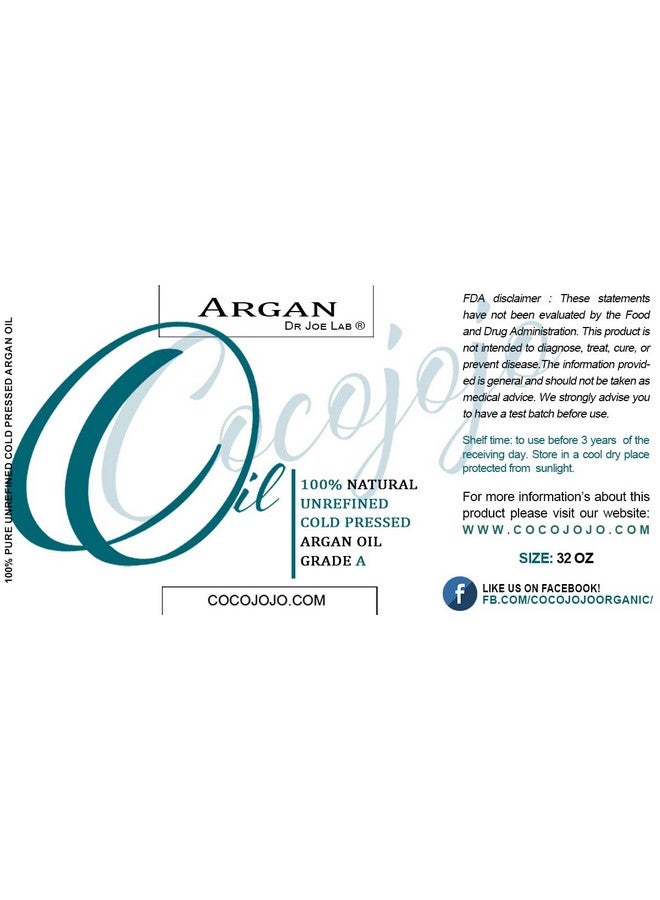 Moroccan Argan Oil 100% Pure Argon Natural Cold Pressed Extra Virgin Unrefined Argan Oil 33 Ounce Bottle For Hair Face And Skin Deep Penetrating Moisturizer And Stimulate Growth Marrakesh Oil
