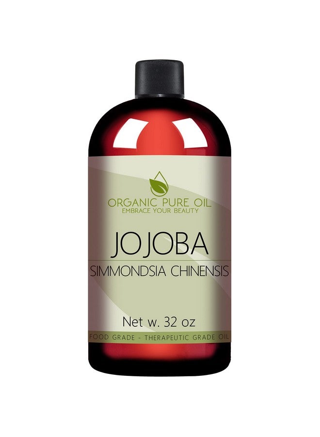 100% Pure Jojoba Oil 32 Oz Cold Pressed Carrier Oil For Hair Skin Face Lips Massage Makeup Remover Soaps