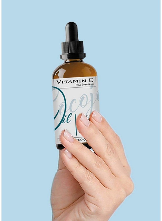 Vitamin E Oil 100% Pure & Undiluted Full Spectrum D Alpha Tocopherol 75000 Iu 4 Oz Glass & Dropper For Skin Hair Nails Body Care Hydrating Rejuvenating Skin Oil
