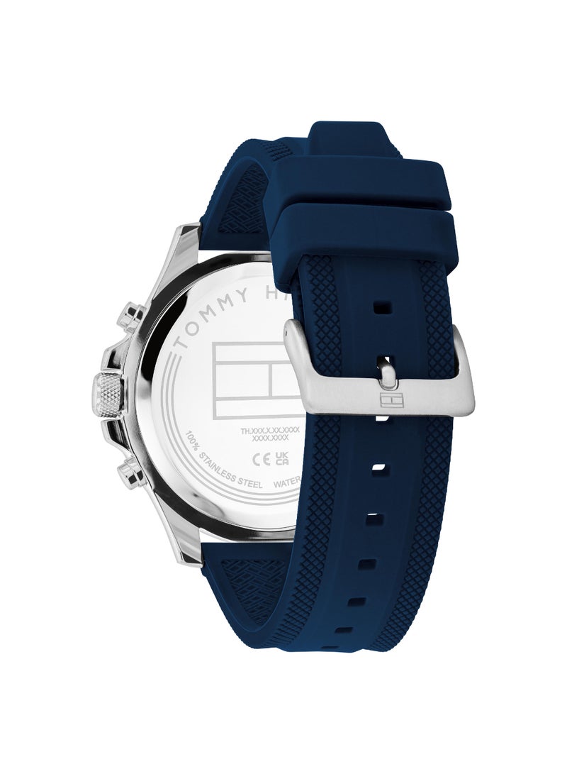 Round Analog Men's Navy Case Watch - 1792112