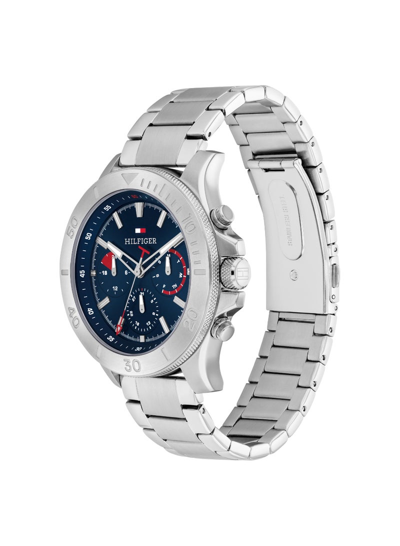 Round Analog Men's Navy Case Watch - 1792113