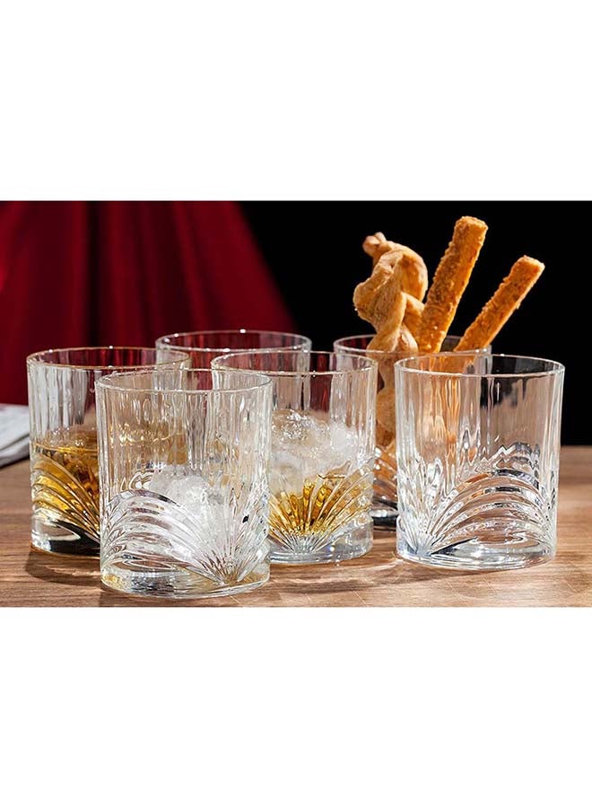 Aurea,Set Of 6Pcs,Old Fashioned Cup 28CL Clear