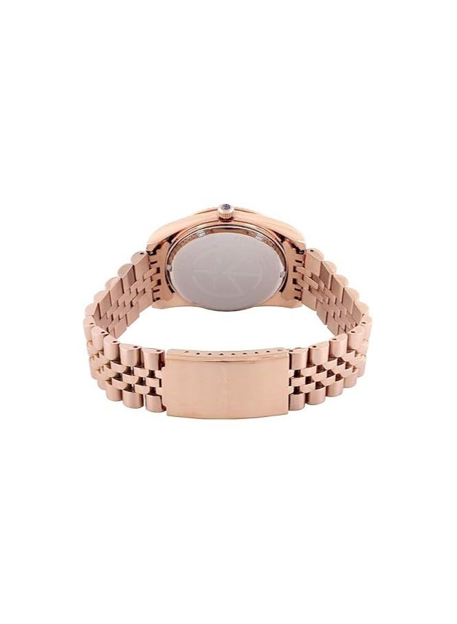 Mathy Quartz White Dial Ladies Watch D809PQI