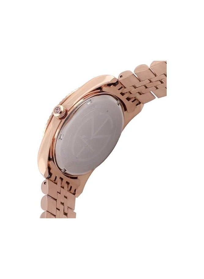 Mathy Quartz White Dial Ladies Watch D809PQI