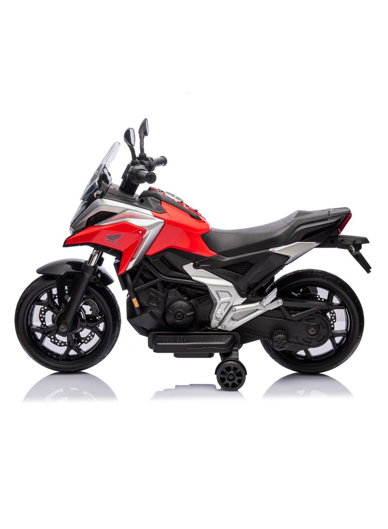 Lovely Baby Power Riding Motorcycle for Kids LB 2006, Ride-on Electric Motorbike with Support Wheels, for 2-4 Yrs - Red