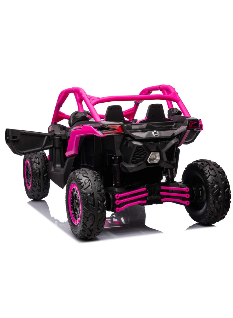 Lovely Baby Kids Battery Operated Powered Riding, Ride on Jeep LB 1000EL, Ride on Cars w/ Remote Control, with LED Lights, Music Player - Pink