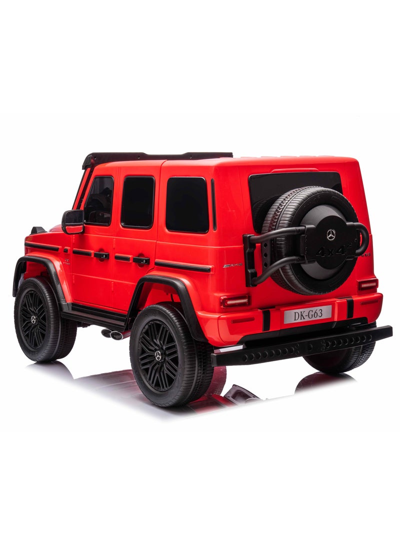 Lovely Baby Mercedes-Benz Powered Riding Jeep for Kids LB G63EL, Sit Drive Car with Remote-Control, Light & Music, 1-6 Yrs - Red