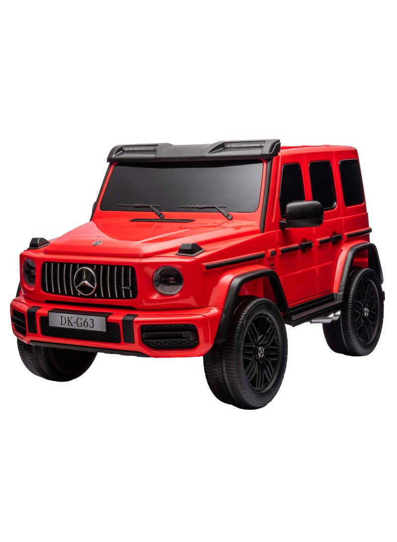 Lovely Baby Mercedes-Benz Powered Riding Jeep for Kids LB G63EL, Sit Drive Car with Remote-Control, Light & Music, 1-6 Yrs - Red