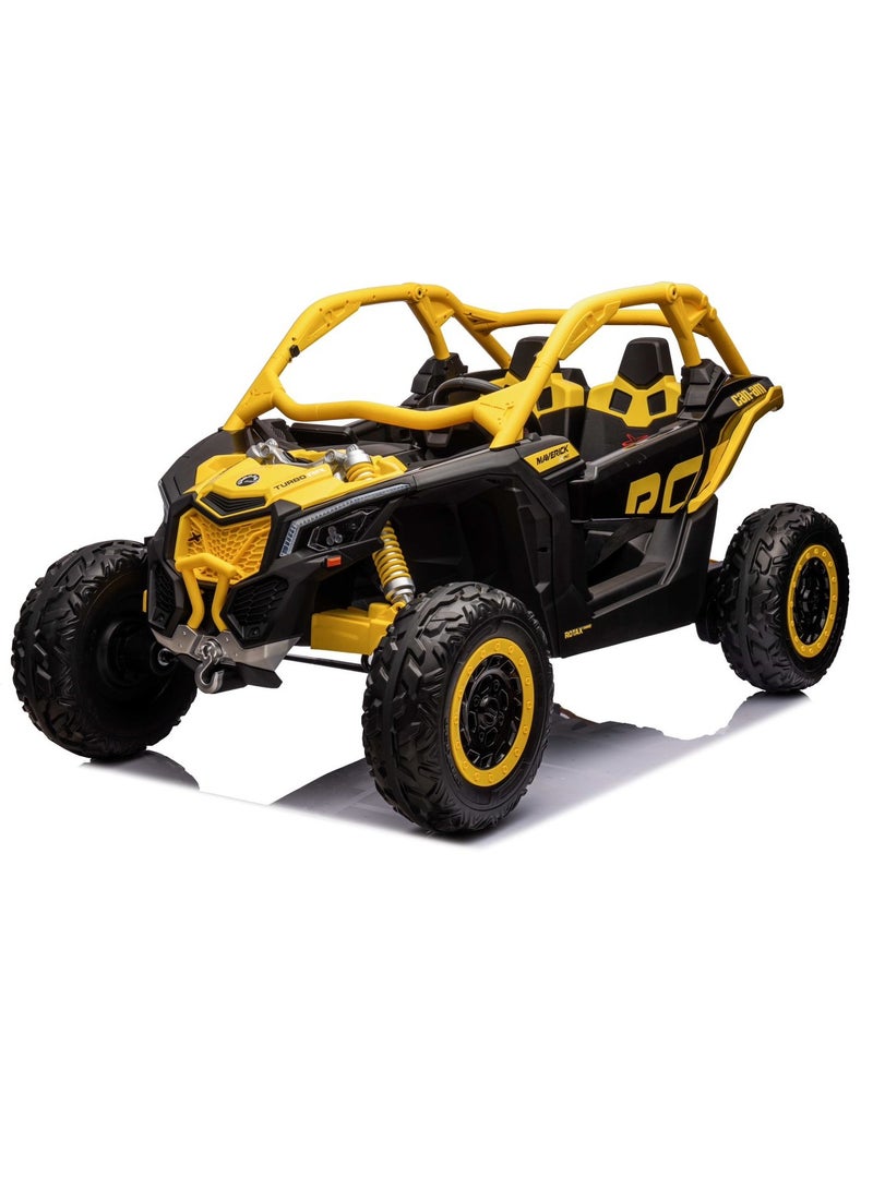 Lovely Baby Kids Battery Operated Powered Riding, Ride on Jeep LB 1000EL, Ride on Cars w/ Remote Control, with LED Lights, Music Player - Yellow