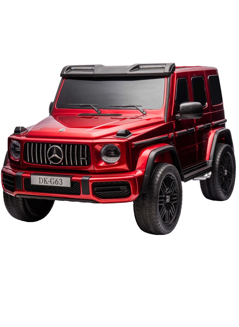 Lovely Baby Mercedes-Benz Powered Riding Jeep for Kids LB G63DX, Car w/ Remote-Control, Light & Music 1-6 Yrs - Red