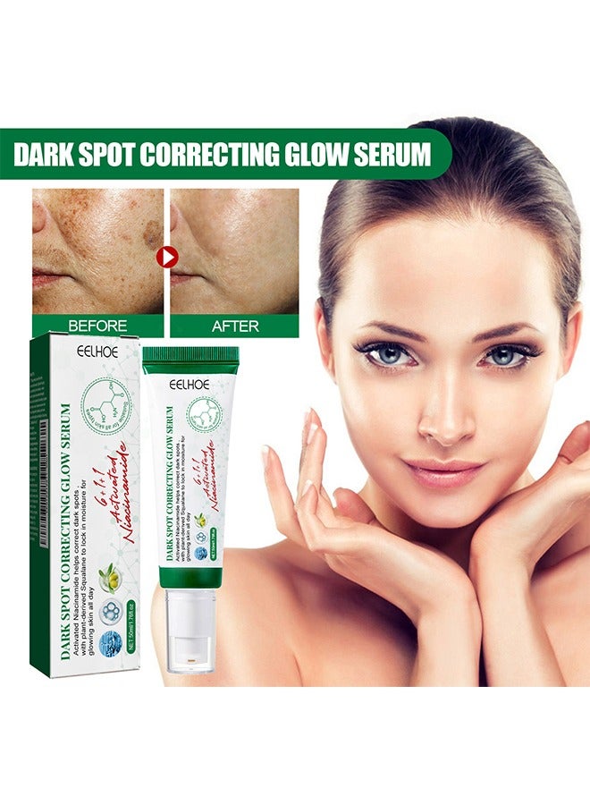 Dark Spot Correcting Glow Serum，Facial Massage Roller ，Radiant Skin with Even Tone， Brightens and Fades Dark Spots 50ml