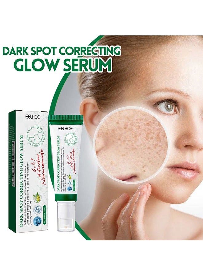 Dark Spot Correcting Glow Serum，Facial Massage Roller ，Radiant Skin with Even Tone， Brightens and Fades Dark Spots 50ml