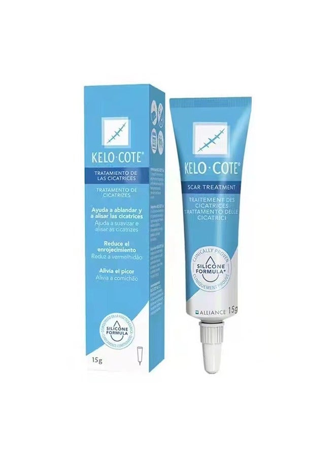 Tratamiento De Las Cicatrices, Advanced Formula Scar Treatment Gel 15g, Helps Soften And Smooth Raised Scars, Maintaining The Moisture Balance of The Adjacent Skin, Reduces Discolouration, Redness, Pa