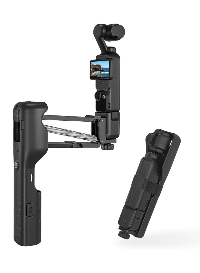 For OSMO Pocket 3 Handheld Stabilizer, Mini Z-Axis Anti-Shake Handle Grip Holder Storage Protective Case for DJI Osmo Pocket 3 Creator Combo Accessories for Camera Vlog Live Shooting Video