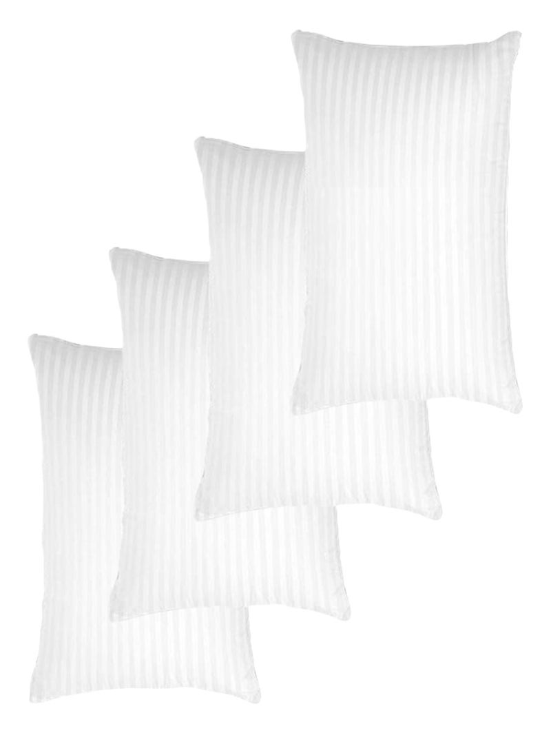 4 Piece Cotton Stripe Pillow Cotton Bed Pillow 50x90 cm Made in Uae