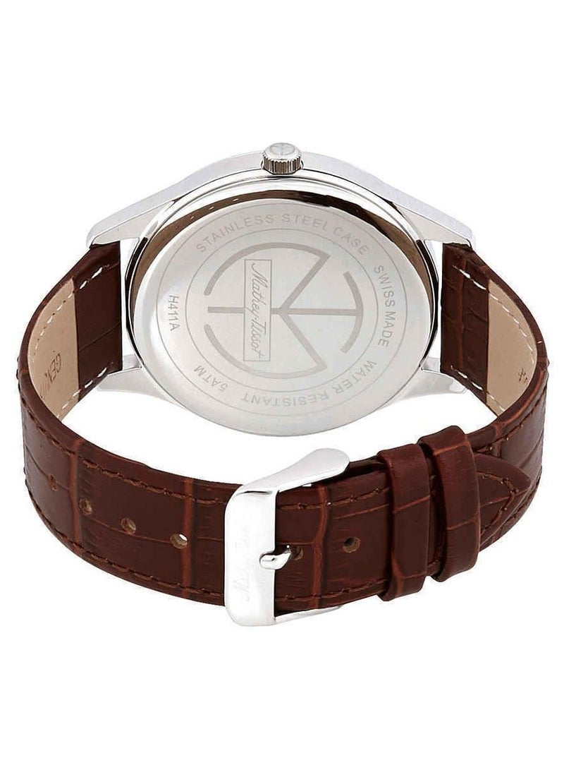 Urban Brown Dial Brown Leather Men's Watch H411AM