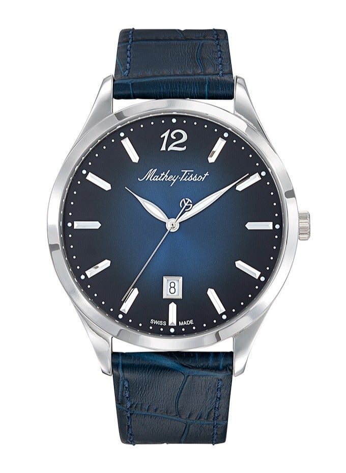 Urban Blue Dial Blue Leather Men's Watch H411ABU