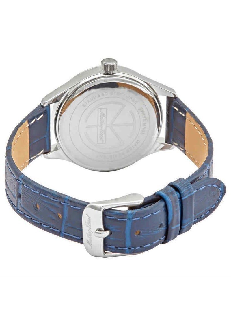 Urban Blue Dial Blue Leather Men's Watch H411ABU