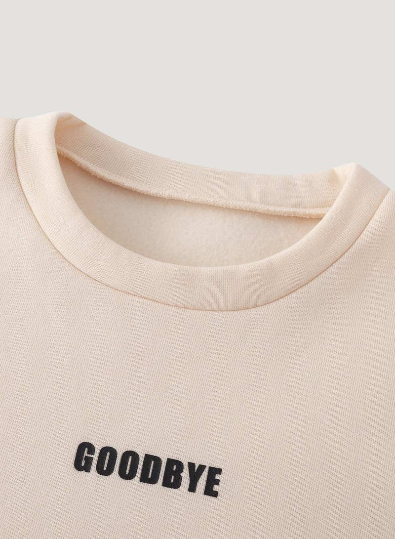 Letter Graphic Drop Shoulder Sweatshirt