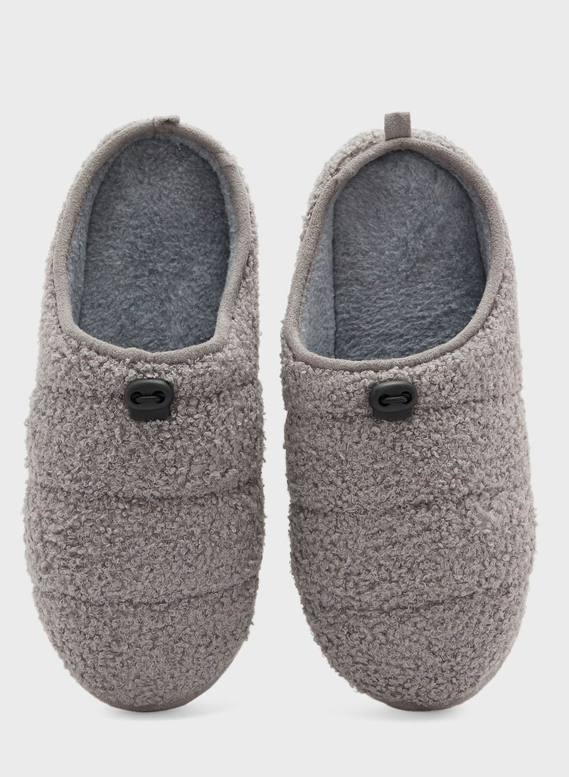 Mens Quilted Bedroom Slippers