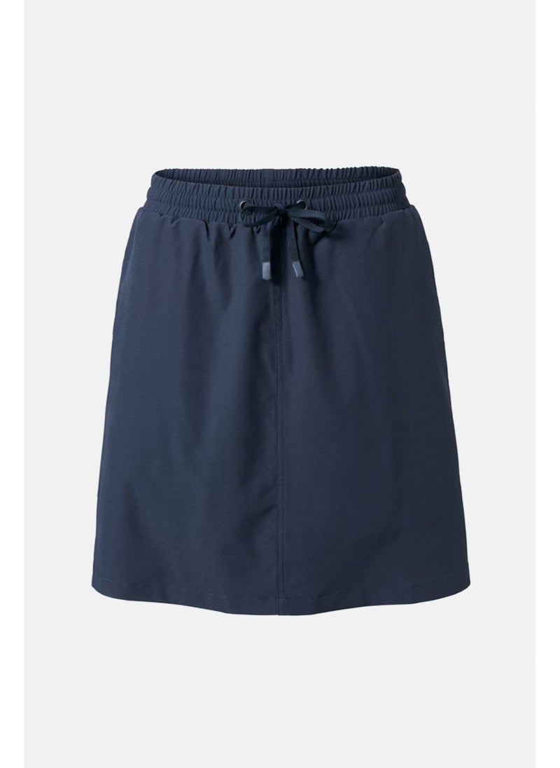 Women Pull On Draw String Skort, Navy