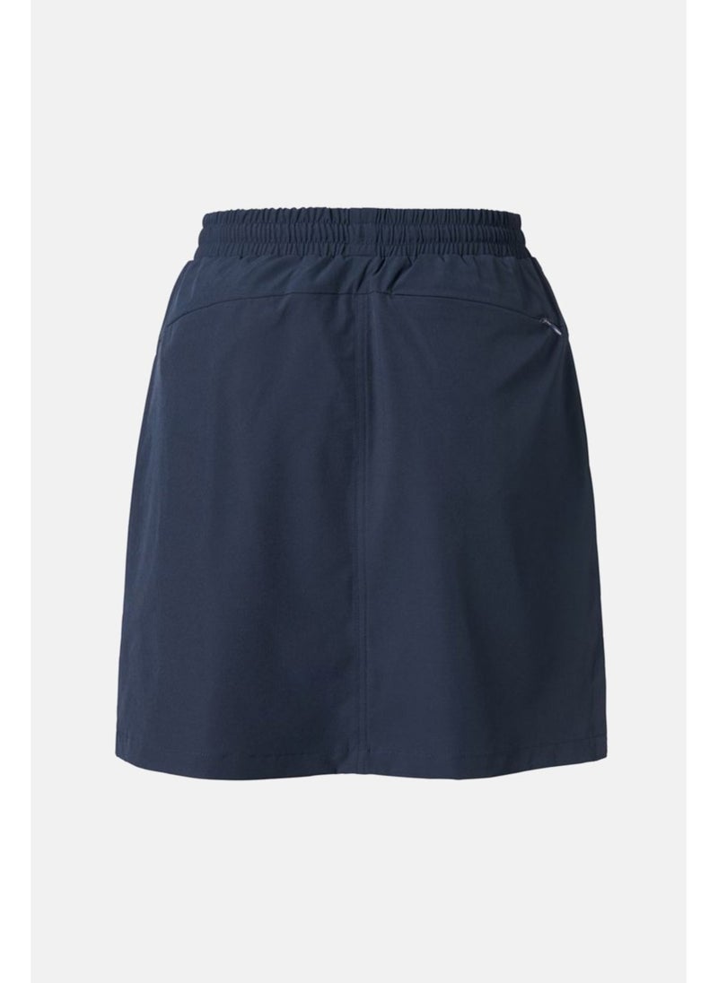 Women Pull On Draw String Skort, Navy