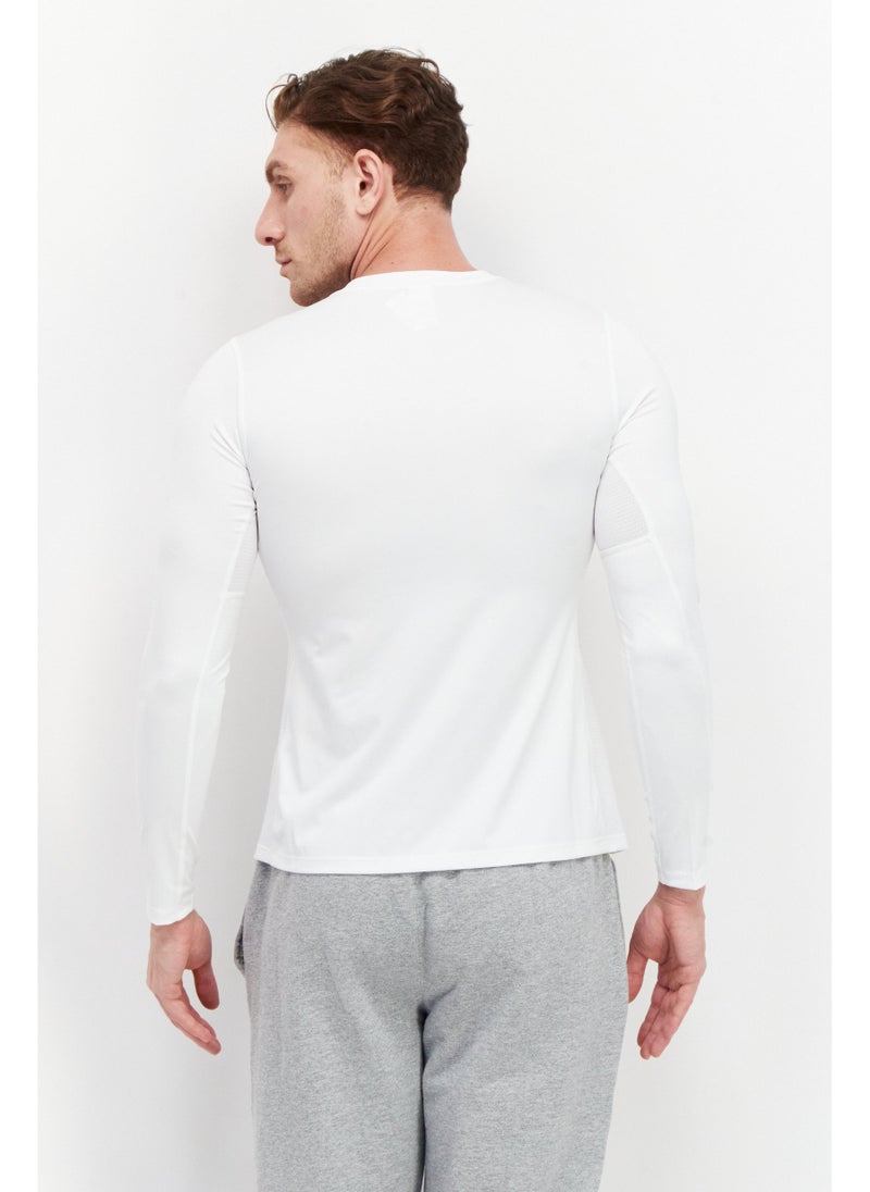 Men Sportswear Fit Long Sleeves Training T-Shirt, White