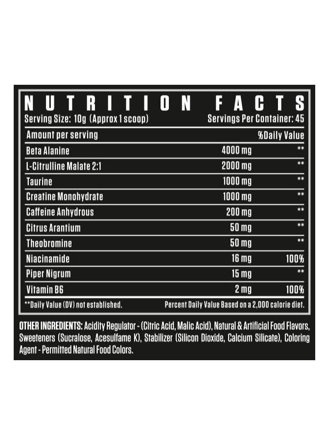 Dexter Jackson Black Series Turbo HP Pre Workout - Orange, 450g (45 Servings)