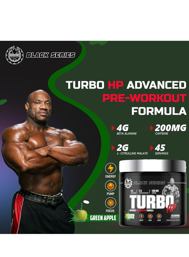 Dexter Jackson Black Series Turbo HP Pre Workout - Orange, 450g (45 Servings)