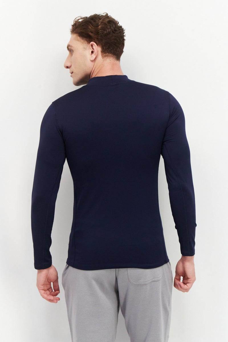 Men Sportswear Fit Long Sleeves Training Sweatshirt, Navy