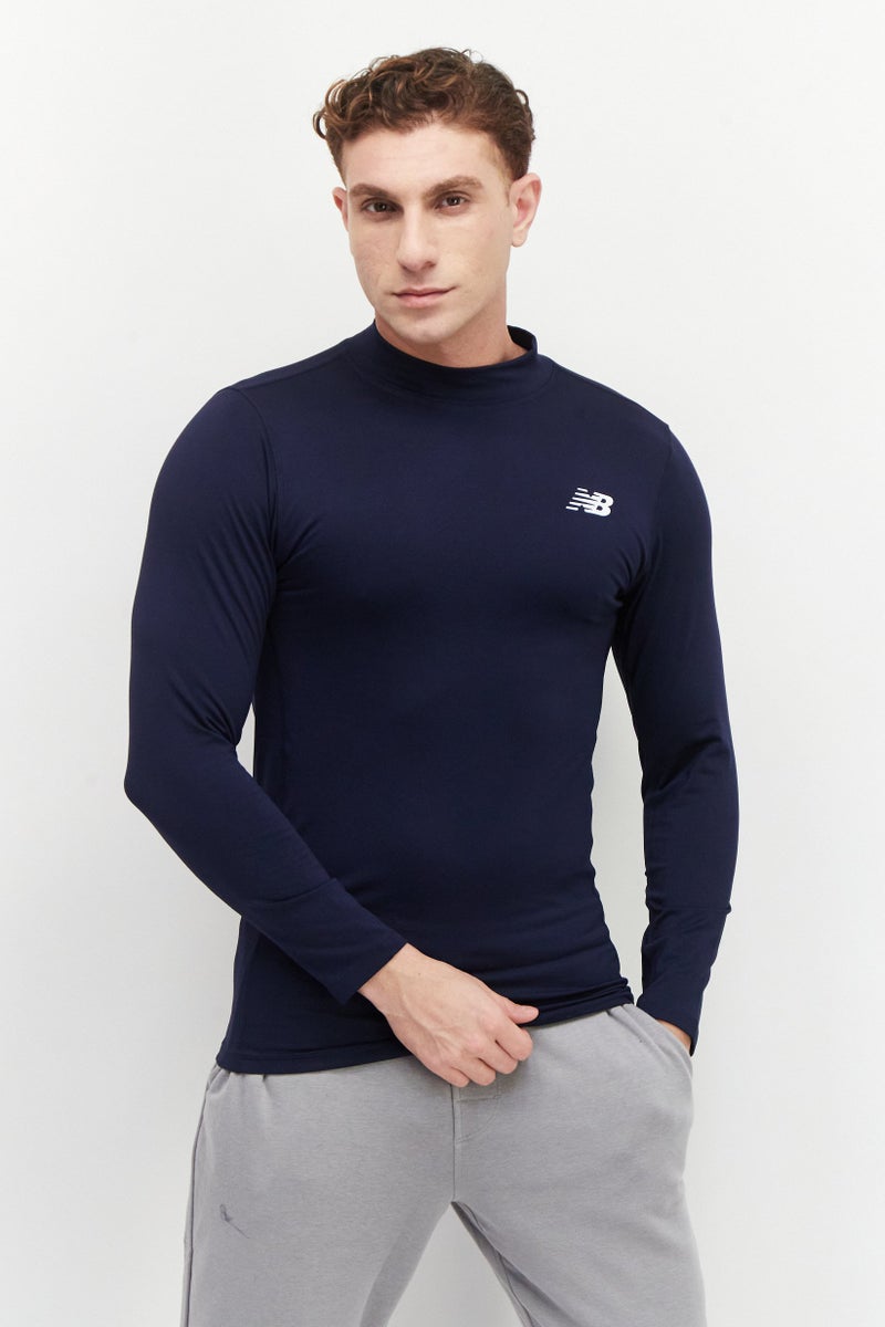 Men Sportswear Fit Long Sleeves Training Sweatshirt, Navy