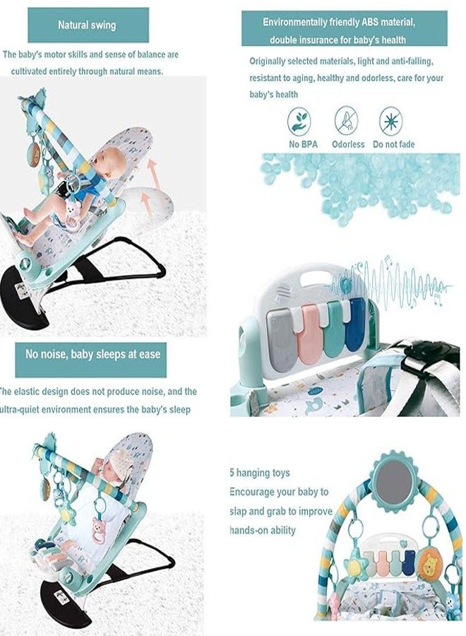 Baby Swing Bouncer Electric Rocking Chair with Pedal Piano