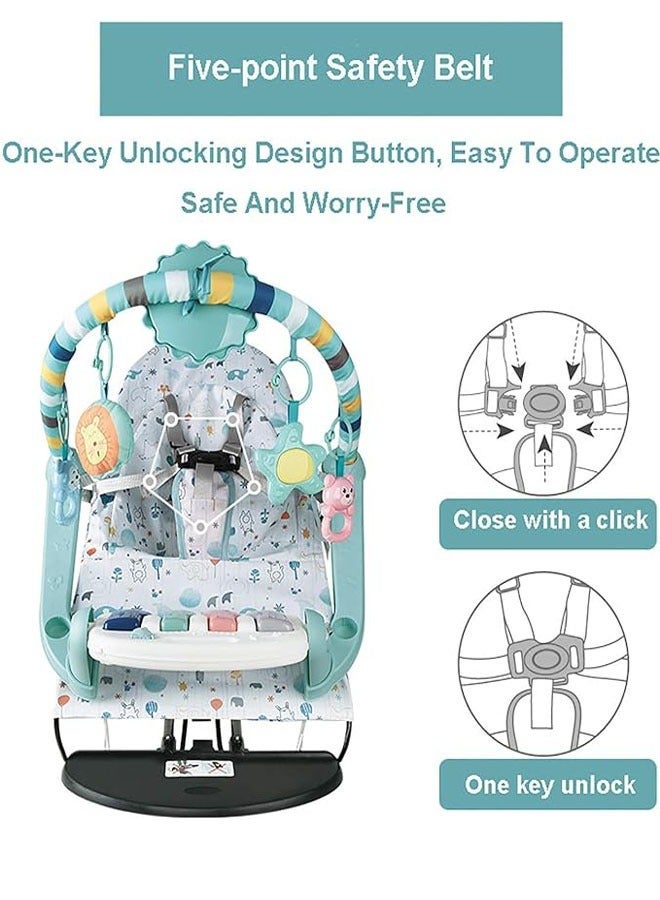 Baby Swing Bouncer Electric Rocking Chair with Pedal Piano