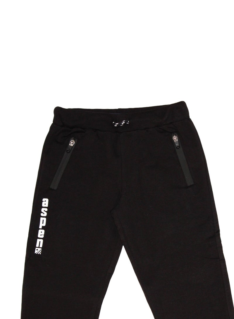 Boy’s Single Jersey Tapered Open Sweatpants