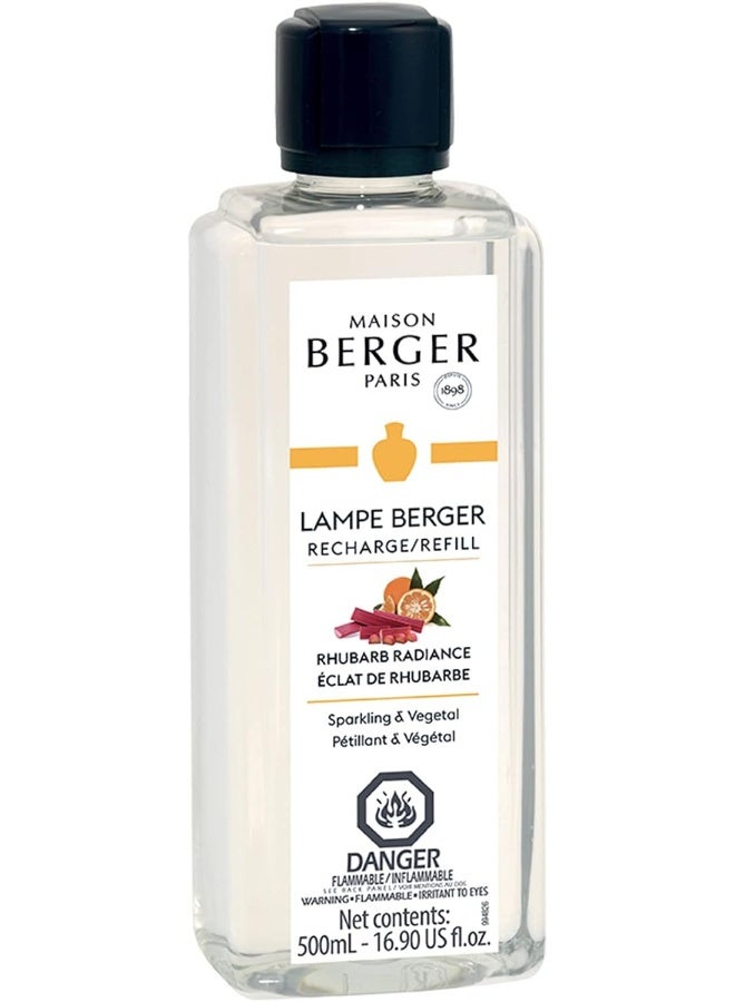 Rhubarb Radiance - Lampe Berger Fragrance Refill For Home Fragrance Oil Diffuser - 16.9 Fluid Ounces - 500 Milliliters