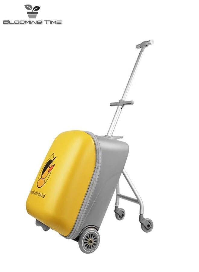 Children Can Ride Luggage Cases, With Two Universal Wheels, Child Seats, Customs Lock,Can Be Taken On The Plane, The Maximum Load-Bearing Capacity Is 50KG