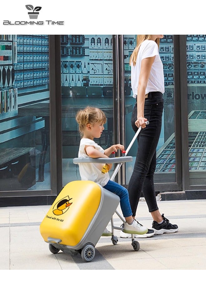 Children Can Ride Luggage Cases, With Two Universal Wheels, Child Seats, Customs Lock,Can Be Taken On The Plane, The Maximum Load-Bearing Capacity Is 50KG