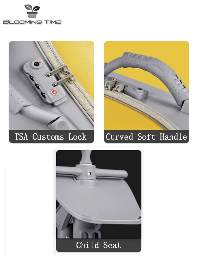 Children Can Ride Luggage Cases, With Two Universal Wheels, Child Seats, Customs Lock,Can Be Taken On The Plane, The Maximum Load-Bearing Capacity Is 50KG