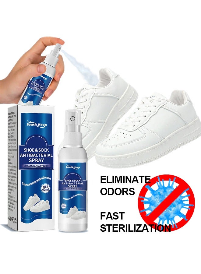 Shoe&Sock antibacterial spray,Stay clean and fresh,Every step carries a fragrant scent,Odour Control Shoe Spray,Clean sweaty feet deodorizing odor dry freshener 60ml