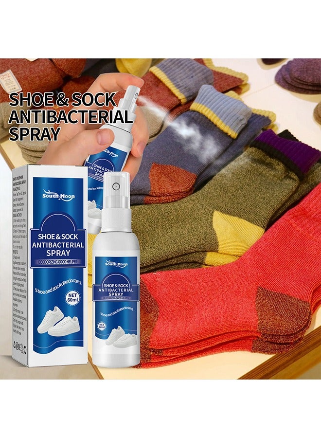 Shoe&Sock antibacterial spray,Stay clean and fresh,Every step carries a fragrant scent,Odour Control Shoe Spray,Clean sweaty feet deodorizing odor dry freshener 60ml