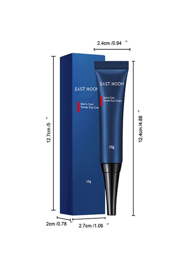 Men Eye Cream Anti Aging 15g，Fight Against Wrinkles And Signs 15g Of Aging Around The Eyes, Boosts Hydration，Reduces Puffiness，Lightens Dark Circles, Suitable For All Skin Types