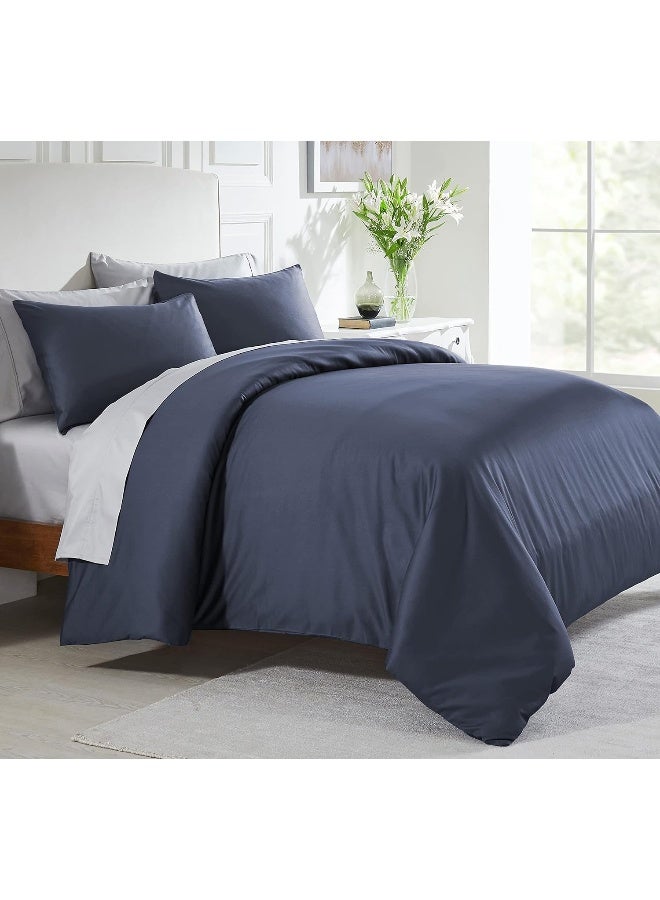 Cotton Duvet Cover With Button Closure