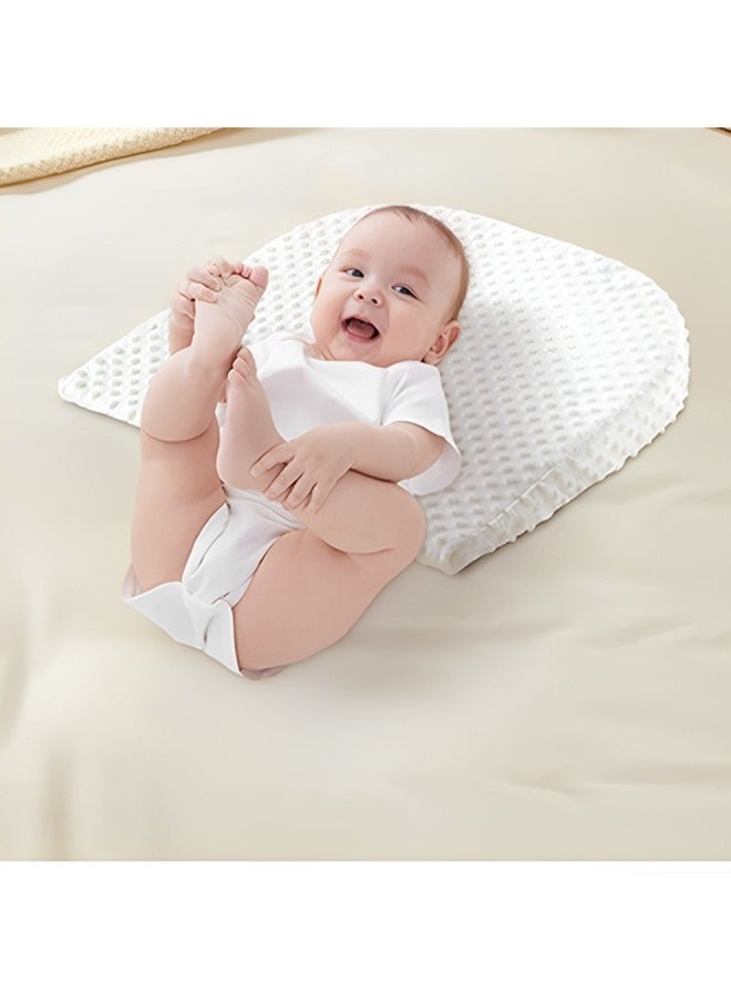 Baby Wedge Pillow for Reflux Sleep,Elastic Memory Foam Baby Wedge Pillow,Feeding Pillows for Toddler Removeable Anti Milk Pillow,Baby Pillows for Sleeping for Newborn