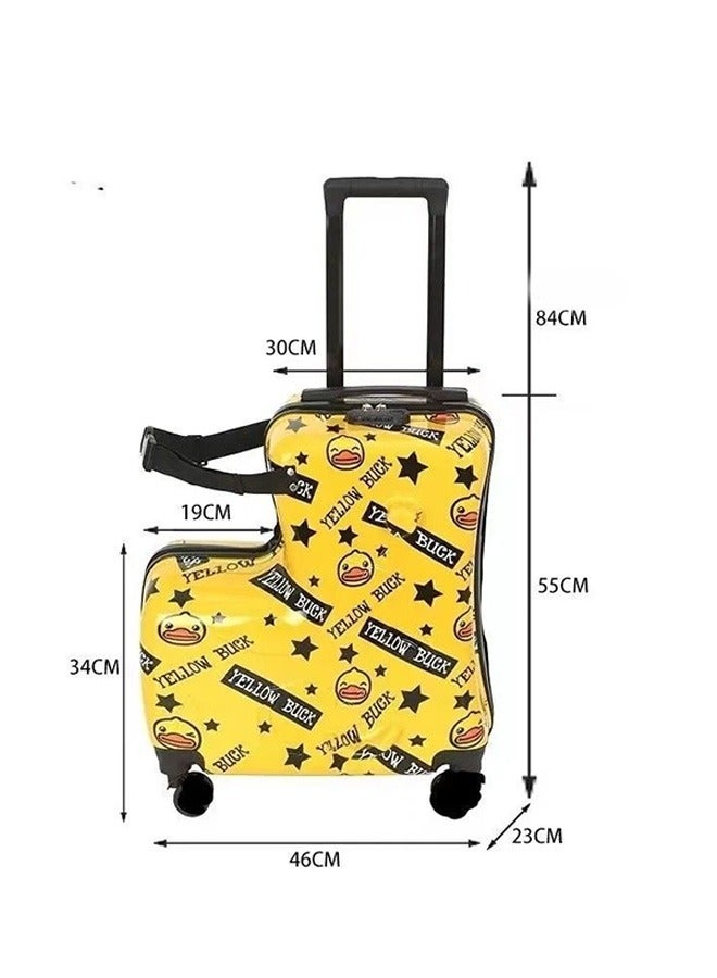 Children's luggage Buffy Duck yellow