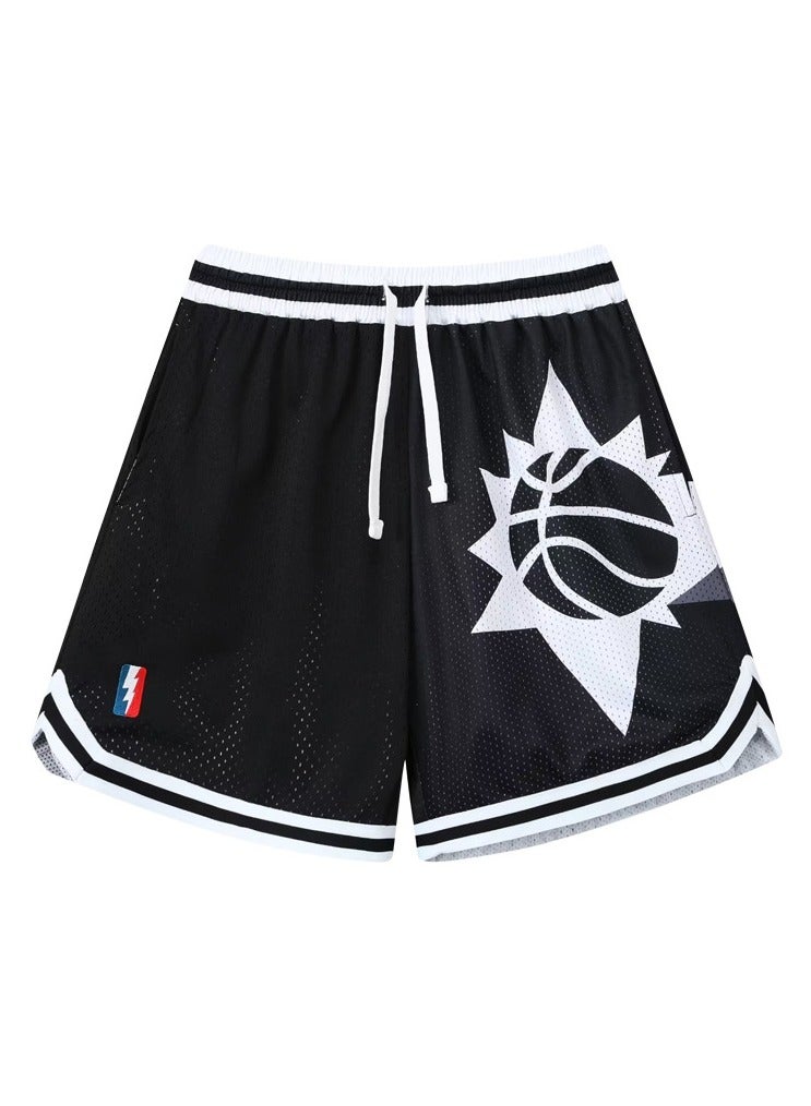 New Quarter Double Layered Mesh Sports Basketball Shorts