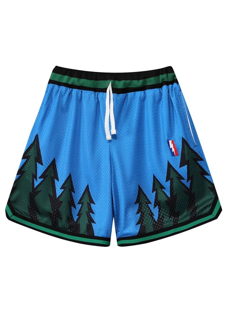 New Quarter Double Layered Mesh Sports Basketball Shorts