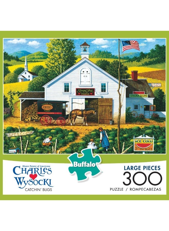 Buffalo Games Charles Wysocki - Catchin Bugs - 300 Large Piece Jigsaw Puzzle